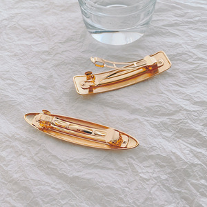 Pinzas de Pelo Grandes de Aleación Metálica Elegantes y de Lujo, Accesorios para el Cabello en Dorado y Plateado con Forma Geométrica, Horquillas para Mujer - Product Image 4