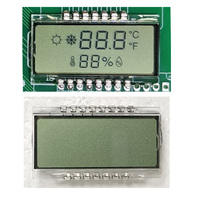 Pasokan Langsung Pabrik Teknologi Jiarui Layar Dot Matrix yang Dapat Disesuaikan Meter Gas Tn Grafik 6 Digit 7 Segmen Layar LCD 2.8-5V