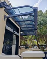 Abri extérieur personnalisable cadre en aluminium Pc toit patio terrasse jardin auvent étanche auvent auvent auvent