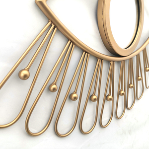 RH11002 specchio d'oro specchi da <span class=keywords><strong>parete</strong></span> unici decorazione della casa decorazione creativa specchio da <span class=keywords><strong>parete</strong></span> <span class=keywords><strong>soggiorno</strong></span> - Product Image 5