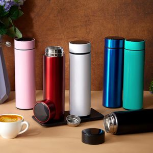 Smart LED Digital Temperature Display 500ml Stainless Steel 304 Classic Vacuum <b>Thermos</b> Insulated Water <b>Bottle</b> Tea Infuser 6-Hour - Product Image 4