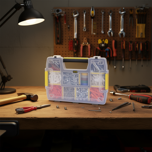 Boîte à outils Organiser Sort Master Light avec compartiments transparents pour le rangement et le transport de matériel - Product Image 3