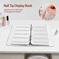 Nuancier professionnel portable de 150 couleurs pour vernis gel, carte d'échantillons de luxe magnétique pour manucure, livre d'échantillons de couleurs pour ongles