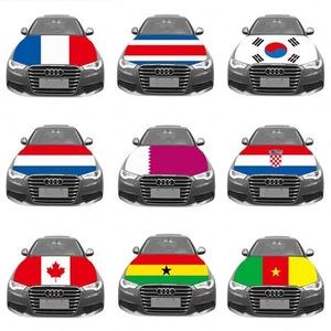 Housses de drapeaux de voiture personnalisées pour événements - Drapeaux en polyester imperméable à haute élasticité avec impression numérique, style tendance, taille ajustable - Product Image 4