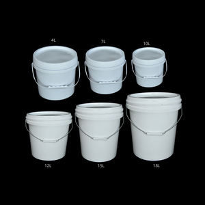 Seau en plastique PE 1/5/<span class=keywords><strong>10</strong></span>/15/20 <span class=keywords><strong>litres</strong></span>, robuste, durable, personnalisable, avec couleurs, seau d'emballage de glace en plastique pour le lait - Product Image 5