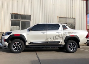 Embellecedor de puerta de coche cromado, Panel de moldura de carrocería de puerta, placa de protección, piezas de carrocería de coche, accesorios para Hilux Revo Rocco 2021 - Product Image 5