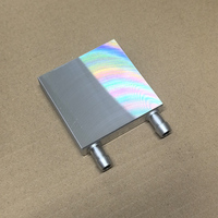 Bloc de refroidissement à eau en aluminium de 60 mm de large, double plan, refroidisseur liquide pour boîtier d'ordinateur, haute qualité