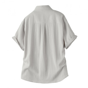 Chemises en lin pour hommes de qualité supérieure, personnalisées, <span class=keywords><strong>col</strong></span> <span class=keywords><strong>Mao</strong></span>, manches courtes, décontractées, respirantes, vente en gros TT - Product Image 4