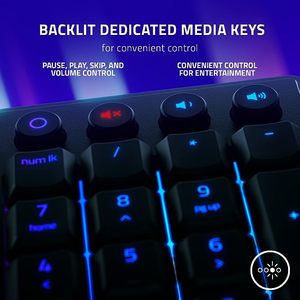 คีย์บอร์ดเกมมิ่ง <span class=keywords><strong>Razer</strong></span> <span class=keywords><strong>Ornata</strong></span> V3 ปุ่มกดแบบ Low Profile สวิตช์ Mecha Membrane - Product Image 5