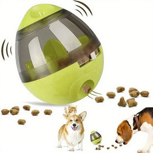 Vaso de juguete para mascotas, alimentador lento automático para mascotas, pelota para perros, mascotas, interactiva, ajustable, juguetes dispensadores de bolas para perros - Product Image 1
