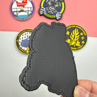 Patch en PVC avec logo 3D personnalisé, patchs en silicone à repasser avec boucle et crochet, étiquettes en caoutchouc PVC souple pour vêtements