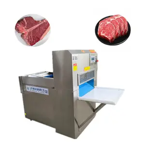 Trancheuse de viande congelée automatique de Nouvelle-Zélande Trancheuse de bacon à rouleau d'agneau CNC Trancheuse de viande congelée