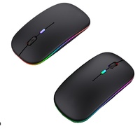 Penjualan laris Mouse ergonomis nirkabel isi ulang daya nirkabel senyap PC Laptop kantor Mode ganda LED Bt 2.4G
