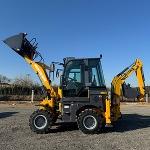 Núi nâng cao mới backhoe mini bánh xe tải MR15-10 1.0ton phía trước Xẻng lật CE phê duyệt Mini Digger backhoe loader - Product Image 1