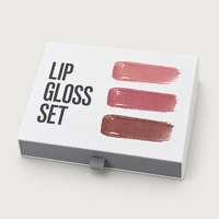 Boîtes cadeaux de luxe pour gloss à lèvres, fabriquées en usine, pratiques, en carton rigide recyclable, pour l'emballage cosmétique