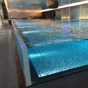 Fabricante confiável de Piscina Piscina Construtor Acrílico transparente Instalação na parede da piscina, Piscina%