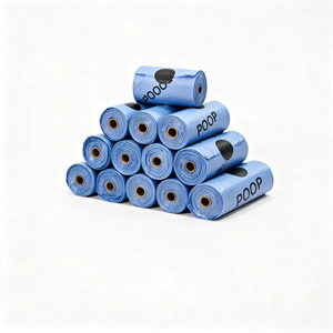 ผู้ผลิตขายส่ง รับผลิตถุงกำจัดมูลสัตว์เลี้ยงแบบย่อยสลายได้ PLA/PBAT พร้อมหูหิ้ว พิมพ์ลายเฟล็กโซตามสั่ง - Product Image 2