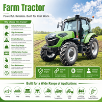 Tracteur agricole certifié CE FULCORE avec amplificateur d'embrayage en option et chenilles réglables pour le transport agricole