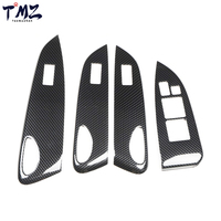 Ensemble d'autocollants décoratifs intérieurs en fibre de carbone pour Toyota Mark X 2005-2009 (conduite à gauche)