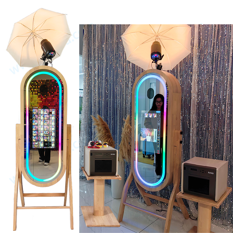 New Design Wooden Retro Mirror Photo
