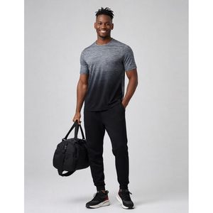 T-shirts de sport à col rond pour hommes, séchage rapide, lot de 5, manches courtes, hauts d'entraînement athlétiques, couleur unie, polyester, coupe ajustée - Product Image 2