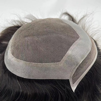 Top qualité 100% cheveux humains indiens toupet holywood cheveux humains toupet pour hommes