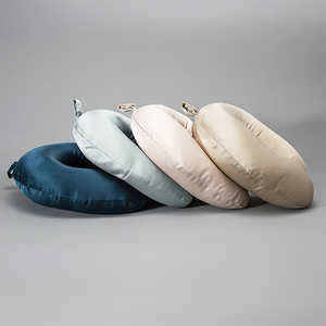 Factory Price Custom Label Silk <strong>U</strong> Shape <strong>Pillow</strong> Memory Foam 100% Mulberry Silk Travel Neck <strong>Pillow</strong> with case - Product Image 3