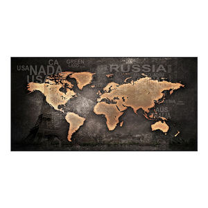 <span class=keywords><strong>Mapa</strong></span> Retro <span class=keywords><strong>del</strong></span> <span class=keywords><strong>Mundo</strong></span>, Decoración de Sala de Estar, Pintura para Pared de Fondo de Sofá, Versión Horizontal, Pintura Grande para Pared de Oficina - Product Image 5
