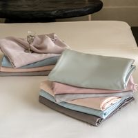 Ensemble de literie en lyocell personnalisable en gros, luxueux, doux, respirant, toutes saisons, ensemble de housse de couette 4 pièces pour la maison, l'hôtel, la chambre à coucher