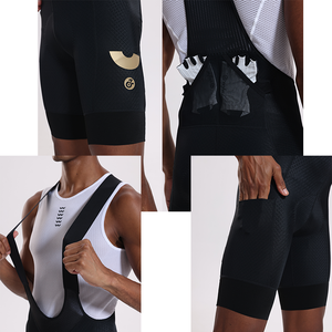 YKYWBIKE <span class=keywords><strong>Pantaloncini</strong></span> da Ciclismo da Uomo con Bretelle, 3 Tasche, Estivi, per Bici da Strada, <span class=keywords><strong>MTB</strong></span>, con Imbottitura Pro Team Belgium - Product Image 2
