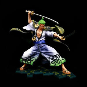 2025 OEM 맞춤형 PVC 수지 장난감 하이 퀄리티 액션 및 장난감 전투 모드 세 칼 흐름 한 조각 애니메이션 피규어 Roronoa Zoro - Product Image 4