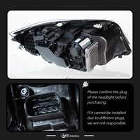 Feux avant à LED AKD pour BMW E90 avec lentille de projecteur laser 2004-2009 E91 320i 325i 330i, blanc et jaune, DRL et feux de route