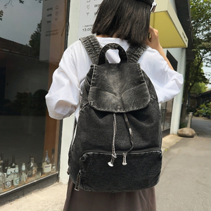 Mochilas <span class=keywords><strong>de</strong></span> Mezclilla Casuales y Modernas para Mujer al por Mayor, con Gran Capacidad, Personalizadas, para Estudiantes Escolares - Product Image 6