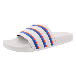 Sandalias Adidas Adilette para Hombre, Color Blanco Nube/Azul/Rojo Solar |   100% Auténtico - Product Image 1