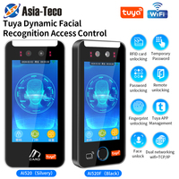 Asia Teco World Debut, Máquina de Control de Acceso y Asistencia con Reconocimiento Facial Dinámico, Huella Dactilar, TCP/IP, WIFI, App Tuya, 5 Pulgadas