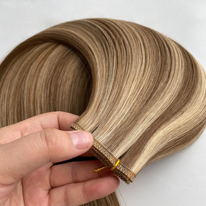 ผมมนุษย์บริสุทธิ์แบบคู่ผมต่อแบบทอทุก<span class=keywords><strong>สี</strong></span>มีให้เลือก - Product Image 4