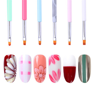 Espátula y Pincel de Gel para Uñas 2 en 1 de Doble Punta, Mango de Plástico con Virola de Aluminio, Pelo Sintético, Herramienta Profesional para Manicura y Salón de Uñas - Product Image 2