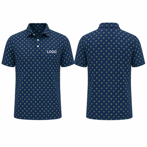 Polo de Golf Personalizado Premium para Hombre, Color Azul Marino, con Tecnología de Absorción de Humedad, Marca Privada, Ropa Corporativa OEM - Product Image 4