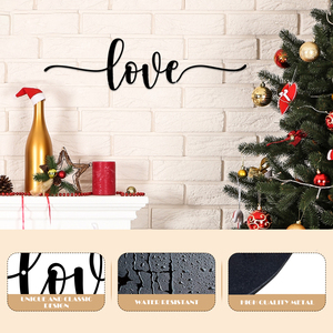 Tenture <span class=keywords><strong>murale</strong></span> en métal noir pour la Saint Valentin Décoration de bureau Objets décoratifs - Product Image 2