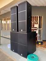 Équipement sonore de scène, grande puissance, double haut-parleur de 15 pouces, karaoké 900W RMS 3600W PEAK, système PA, DJ, événement en plein air, haut-parleurs pleine gamme