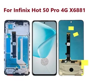 Pantalla AMOLED LCD con Digitalizador Táctil y Marco para Infinix Hot <span class=keywords><strong>50</strong></span> Pro+ 4G X6880, Modelo Plus 5G - Product Image 3