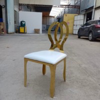 Chaise papillon en acier inoxydable de style traditionnel pour banquet, restaurant, café, loisirs, salle à manger, mariage