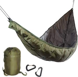 Woqi पोर्टेबल Ultralight डबल झूला Underquilt स्लीपिंग बैग खोखले कपास सर्दियों डेरा डाले हुए लंबी पैदल यात्रा के लिए - Product Image 1