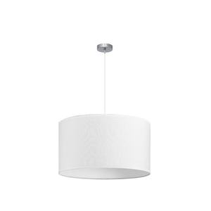 Lampada a Sospensione 3xE27 Nichel/Bianco 60x60 cm Senza Diffusore - Illuminazione Decorativa e Funzionale per Diversi Ambienti - Product Image 1
