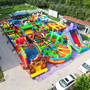 Château de saut gonflable extérieur Parc de trampoline Terrain de jeux gonflable Parcours d'obstacles Parc d'aventure à thème gonflable - Product Image 4