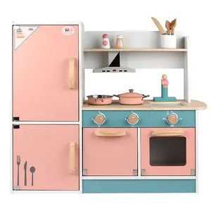 Kids Educational Toy Girls Cooking Pretend Play Kitchen Toys Sets Wooden