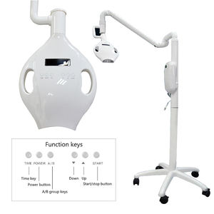 Lampe de blanchiment dentaire 40W, 3 couleurs LED (lumière froide et chaude), appareil de blanchiment avec support et bras rotatif, portable - Product Image 2