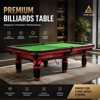 9ft Chinesischer 8-Ball Billardtisch aus Massivholz, 38mm Schieferplatte, 6 Beine, 500KG, Importiert, CE, OEM, Großhandel mit Zubehör