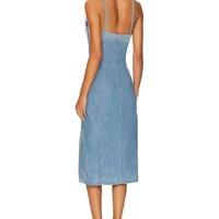 Robe en jean pour femme à prix bas et de haute qualité, sexy, à fines bretelles, modeste, pour un look tendance (OOTD), mignonne, en denim