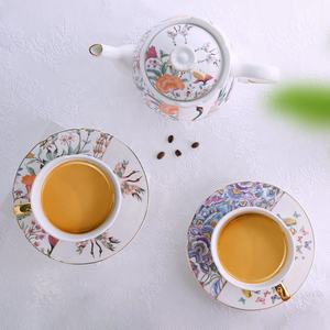 Nouvel ensemble de thé en porcelaine chinoise et occidentale, théière et tasses irrégulières en céramique, avec boîte cadeau - Product Image 3